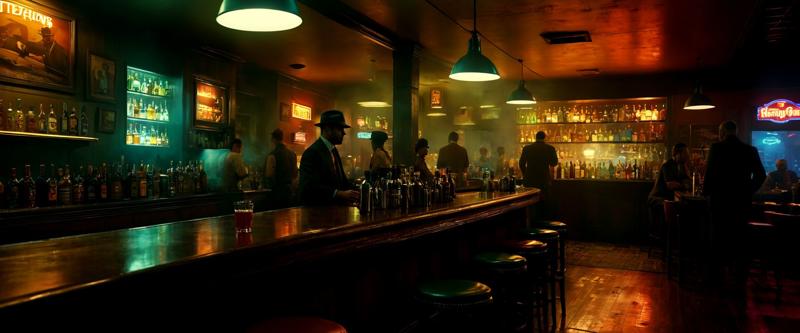 20960-1025062773-neo-noir, crowded bar, multi-color drinks, smoke, sharp definition, edward hooper, nighthawks, Every element is rendered in extr.jpg